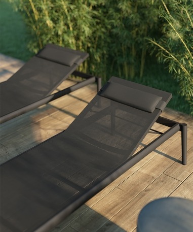 Deuba double sun online lounger